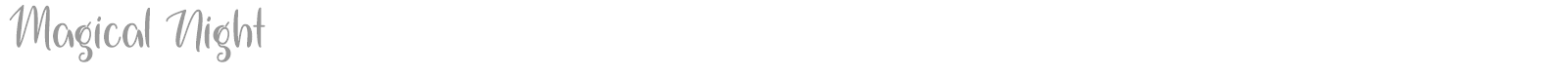 Magical Night font preview